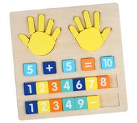 BESPORTBLE 1 Ensemble Éducatif Bois pour Apprentissage Mathématique pour Compter et Les Outil Pédagogique pour Écoles et Maisons Éducation