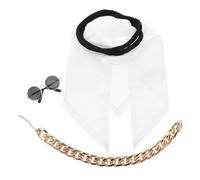 BESPORTBLE 1 Ensemble Foulard pour Animal de Compagnie avec Lunettes de Soleil et Collier - Costume de Chien et Chat Arabe saoudien et dubaïote - Costume Fantaisie pour Petits Animaux