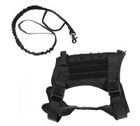 BESPORTBLE 1 Ensemble Gilet Chien Dog Harness Dog Clothes Harnais de Tissu de Chien Harnais pour Chiot Gilet pour Chien Corde de Harnais pour Animaux de Compagnie Tissu Oxford Black