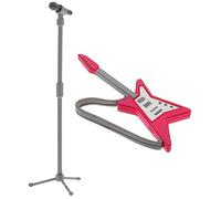 BESPORTBLE 1 Ensemble Guitare Électrique et Microphone pour Figurines Décoration Réaliste pour Maisons de Poupées et de Musique
