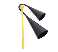 BESPORTBLE 1 Ensemble Instrument de Musique Agogo à Deux Tons Traditionnel Noir avec pour Concerts et Performances Scolaires Instrument Ergonomique et Compact Cloches Musicales