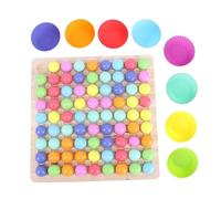 BESPORTBLE 1 Ensemble Jeu Éducatif Bois pour Garçon Fille de Jouets Interactifs avec Perles Colorées pour Développer Les Capacités Cognitives Coordination Parent Garçon Fille