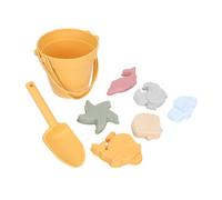 BESPORTBLE 1 Ensemble Jouets de Plage pour Garçon Fille Kit de Jeux de Sable Thématique Comprenant Seau et Accessoires Silicone pour Amusement Estival Famille