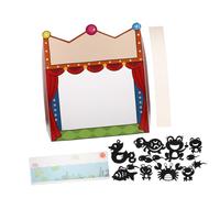 BESPORTBLE 1 Ensemble Kit Activité Marionnettes à Ombres avec Écran et Marionnettes à Main pour Garçon Fille Apprentissage Scientifique et Créativité Activités Manuelles
