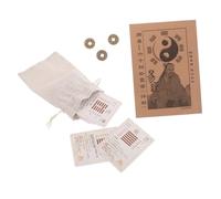 BESPORTBLE 1 Ensemble Kit Complet de Divination I Ching Cartes Hexagrammes et Guide Instruction pour Prédictions et Apprentissage