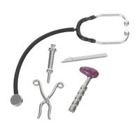 BESPORTBLE 1 Ensemble Mini Doctor Tools Kit de Médecin Miniature avec Stéthoscope Accessoires pour Maison de Poupée Éducatif pour Développer Imagination