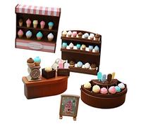BESPORTBLE 1 Ensemble Miniature Vitrine à Gâteaux et Glaces Ensemble Décoratif pour Maison de Poupées pour Photographie et Décoration Miniature
