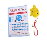 BESPORTBLE 1 Ensemble Ocarina Porcelaine Blanche Forme de Tortue Débutant avec Lanière Instrument Introductif pour Adultes Ocarina et Confortable à Jouer