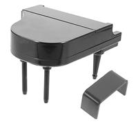 BESPORTBLE 1 Ensemble Piano Miniature avec Tabouret pour Décoration de Maison de Poupées Accessoire de Décoration Miniature pour Créer Une Atmosphère Accueillante Votre Intérieur
