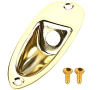 BESPORTBLE 1 ensemble Plaque de Prise pour Guitare Électrique Doré Remplacement Pratique et Durable Compatible avec Fender Accessoire de Guitare pour Électrique Gtb