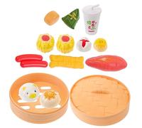 BESPORTBLE 1 Ensemble Set de Jouets de Cuisine Plastique pour Garçon Fille Accessoires de Jeu de Rôle avec Aliments Factice pour Imagination et Apprentissage des Petits Chefs