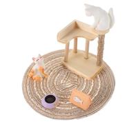 BESPORTBLE 1 Ensemble Set de Miniature Cat Tree Bois pour Maison de Poupée Accessoire de Décoration Réaliste pour Scènes Miniatures pour Photographie et Création de Décors Scale
