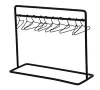 BESPORTBLE 1 Ensemble Support de Vêtements pour Poupées Mini Cintres Fer Noirs Accessoire de Rangement pour Tenues de Poupées et Décoration de Maison de