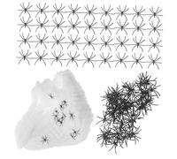 BESPORTBLE 1 Ensemble Toile Araignée Luminescente avec Araignées Fausse Décoration Effrayante pour et Événements Spooky