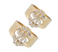 BESPORTBLE 1 Jeu Anneaux Homme Dorés Hip Et Bagues Mode Doigt Confortables Et Durables Pour Fêtes Et Usage 2 Pièces