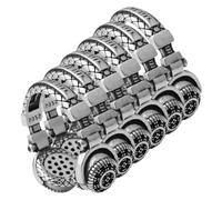 BESPORTBLE 1 Jeu Bague Décorative En Pour Hommes Bague Dorée Tendance Ouverte Et Élégante En Forme De Casque Style Cool Décorative Style Hip-Hop En Alliage 6 pièces