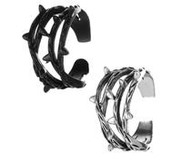 BESPORTBLE 1 Jeu Bague Vintage Forme De Branche De Design Ouvert Élégance Pour Femmes Pour Et Occasions Spéciales 2 Pièces