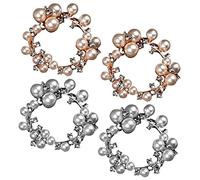 BESPORTBLE 1 Jeu Boucle À Talons Hauts Clip De Chaussure Perle Breloques Pour Chaussures Clips Charme De Mariée Adultes Décoration Grenier Perles Autocollants Strass 2 Paires