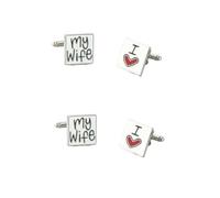 BESPORTBLE 1 jeu Boutons De Manchette Pour Anniversaire De Mariage Brassard Flasque Col Chemise Homme Accessoires Bouton Smoking Mode Marié Van Cravate Nouveauté 2 pièces