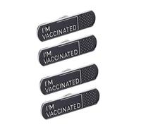 BESPORTBLE 1 jeu Broche Badge Vacciné Broche Femme Broches Vaccinées Broche Décorative Broche Vaccinée Broche Décor Décorer D'Huile 4 pièces