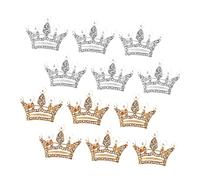 BESPORTBLE 1 Jeu Broche Couronne Goupille Broche De Vêtements Esthétique De La Broche Épingle De La Couronne Broche Pour Vêtements Broche Délicate Épinglette Femme Alliage 12 Pièces