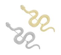 BESPORTBLE 1 Jeu Broche Serpent Épingle À Nourrice Broche Clip Pull Goupille De Pull Épingle À Col Broche Pour Hommes Broche Broche Insignes Pour Sacs Revers À Revers Alliage 2 Pièces