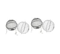 BESPORTBLE 1 Jeu Cage À Hamsters Jouets De Lapin Mangeoire pour Poussins Cobaye Cochon Boule De Foin De Lapin Cages Cage D'intérieur Doublure De Cage Doublures Acier Inoxydable 2 Pièces