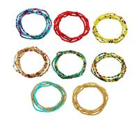 BESPORTBLE 1 Jeu Chaîne De Taille En Perles De Riz Chaînes Baignade Perlé Pour Été Plage Faire La Fête Bijoux De Corps De Chaîne Féminin Coloré Chaîne De Corps 8 Pièces