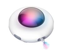 BESPORTBLE 1 Jeu de Chat drôle Interactive Cat Toy Chat USB Casse-tête de Chat Poteau de Chat pour Chat taquin pour Chat pour Animaux de Compagnie électronique Blanche