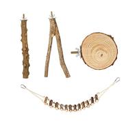 BESPORTBLE 1 Jeu Debout Perroquet balançoire hamac nid Cages à Oiseaux Perruche Cage Oiseaux à balançoire pour Accessoires pour Animaux de Compagnie en Bois