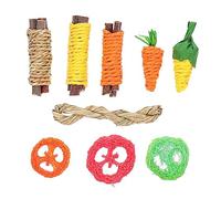 BESPORTBLE 1 Jeu Jouet pour Hamsters Jouets à mâcher pour Oiseaux Jouets de déchiquetage d'oiseaux Jouets Lapin Carotte Jouet Chiot Jouets pour Hamsters Jouets de Dentition Lapin en Bois