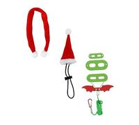 BESPORTBLE 1 Jeu Laisse De Lézard Animaux Kit De Levain Dessin Animé Caméléon Pantoufles De Noël Serpent Canne Pliable Pantoufles Rouges Voile De Perles Accessoire Huppé Tissu Non Tissé