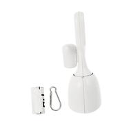BESPORTBLE 1 Jeu Toilette conditionneur toilettage canin Prendre Animal de Compagnie dissolvant Scoop ramasseur de crottes cuillère à Caca Clip de Caca de Chat Pelle à Caca Plastique Blanche