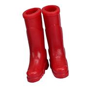 BESPORTBLE 1 Paire Bottes Miniatures de Maison de Poupées Accessoire Décoratif Rouge pour Scènes Miniatures Modèles de Chaussures Simulées pour Création de Décors Lifelike