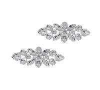 BESPORTBLE 1 Paire Boucles de Chaussures Décoratives Argentées Accessoires pour Chaussures à Talons pour Occasions Spéciales Lot