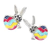 BESPORTBLE 1 Paire boucles d'oreilles lapin goujons étalons de boucles d'oreilles je fille printemps bunny ears goodies noel boucles d'oreilles esthétique boucle d'oreille pour alliage