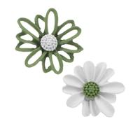 BESPORTBLE 1 Paire Boucles D'oreilles Marguerites Simples Petites Boucles D'oreilles Boucles D'oreilles Pour Femmes Boucles D'oreilles Pour Adolescentes 925