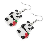 BESPORTBLE 1 Paire Boucles D'oreilles Panda Oreille Adorables Boucles D'oreilles Boucles D'oreilles Pour Les Femmes Nouveaux Accessoires D'oreille Métal