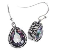 BESPORTBLE 1 Paire boucles d'oreilles pierre de lune gemme larme boucle d'oreille alliage