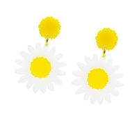 BESPORTBLE 1 Paire boucles d'oreilles tournesol petit mesdames mode Marguerite pour boucles d'oreilles attrayantes oreillettes créatives Bijoux d'oreille Acrylique Yellow