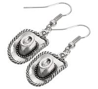 BESPORTBLE 1 Paire Boucles Oreilles Chapeau Western pour Femme Cowgirl Élégants Design Miniature Accessoires de Fête