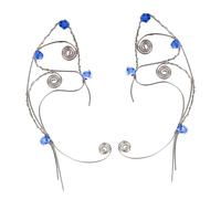 BESPORTBLE 1 Paire Clip d'oreille d'elfe Halloween oreilles de fée faire la fête manchette d'oreille elfique boucles d'oreilles clips cintre d'oreille de fée accessoires de fée cuivre