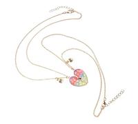 BESPORTBLE 1 Paire collier coeur couple collier pour petit collier assorti coeur pendentif couple colliers assortis pour les couples quelques colliers collier amoureux alliage