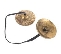 BESPORTBLE 1 Paire Cymbales à Doigts Laiton Du Népal Instrument pour Danse Cérémonies Spirituelles et Musique Traditionnelle Améliorez Rythme Musicalité