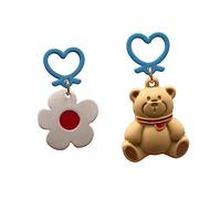 BESPORTBLE 1 Paire De Boucles D'Oreilles De Dessin Animé Tendance Mignonnes D'Été Colorées En Or Épais Drôles Petites Boucles D'Oreilles À Tige D'Oreilles Pendantes