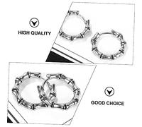 BESPORTBLE 1 Paire De Boucles D'Oreilles En Acier Pour Hommes Boucles D'Oreilles Pendentifs D'Oreilles Bijoux D'Oreilles Chics Et Amusants
