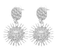 BESPORTBLE 1 paire de boucles d'oreilles soleil pour femme - Boucles d'oreilles vintage en cristal soleil - Pendantes style western pour occasions décontractées et spéciales