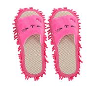 BESPORTBLE 1 paire de de nettoyage lavables et réutilisables pour salle de bain, bureau, cuisine, pointures 39 à 42, rose