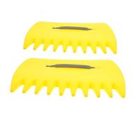 BESPORTBLE 1 Paire De Râteaux De Jardin en Plastique pour Feuilles, Outil De Jardinage pour Un Nettoyage Efficace De La Pelouse Et du Jardin, Conception Ergonomique, Râteaux De Nivellement