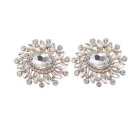 BESPORTBLE 1 Paire décoration de boucle de chaussure charmes de chaussures épouser dame Embellissement Charms de bijoux de chaussures scintillantes pinces à chaussures pour femmes Silver